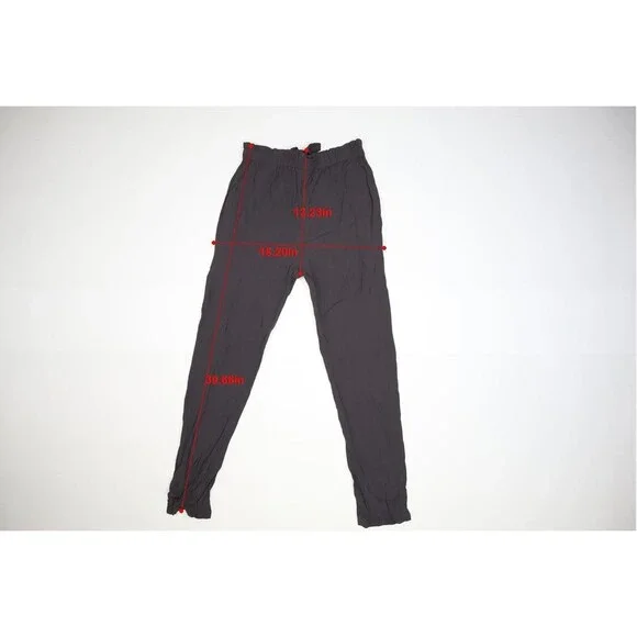 Bel Kazan Womens Ash Gray Drawstring Waist Tapered Leg Pull On Belem Pants S - Picture 8 of 12